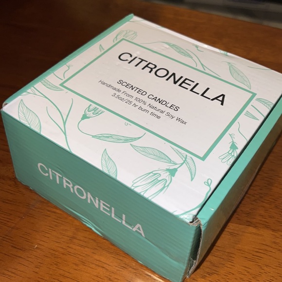 Citronella 4pk 3.50z Natural Soy Wax Candels. - Picture 2 of 5